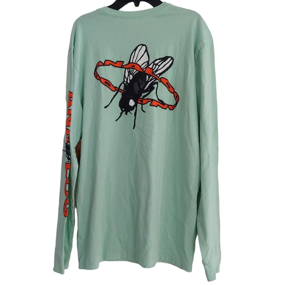 Burton Analog Blackthorne long sleeve super soft organic faded jade t-shirt sz S